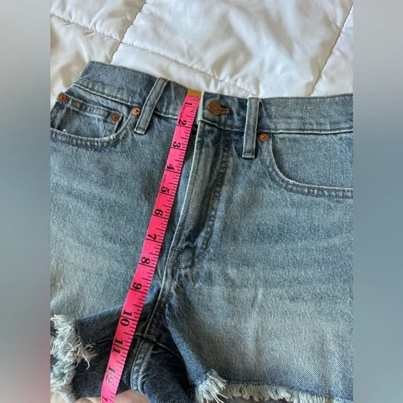 Madewell | The Perfect Jean Short in Balsam Wash | Sz 24 - Picture 8 of 9
